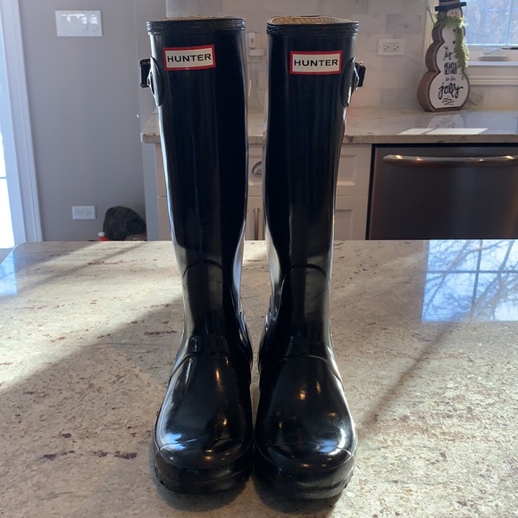 Original Tall Gloss Hunter Boots - Picture 2 of 10